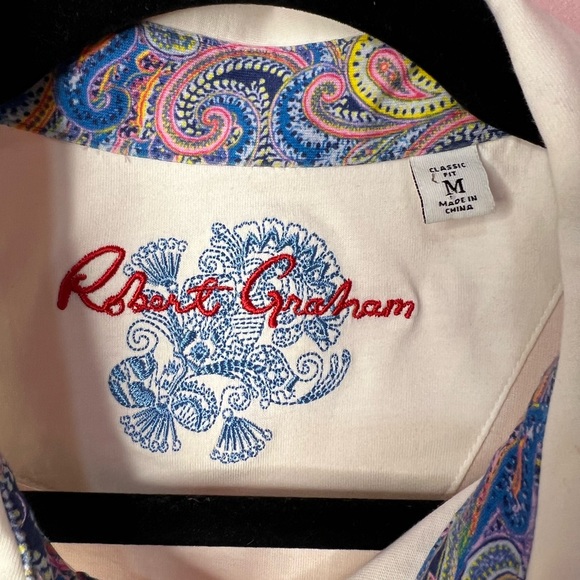 Robert Graham White polo shirt classic fit - Picture 8 of 12